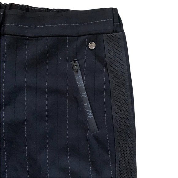 Poools NWT Pinstriped Black Tuxedo Pants Trousers Size 6/8 or M see measurements - Picture 5 of 12